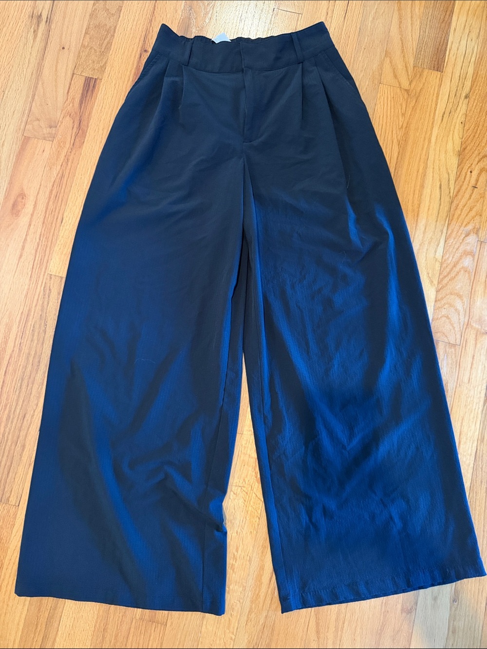 ALO Yoga Black Wide-Leg High Waist Pants